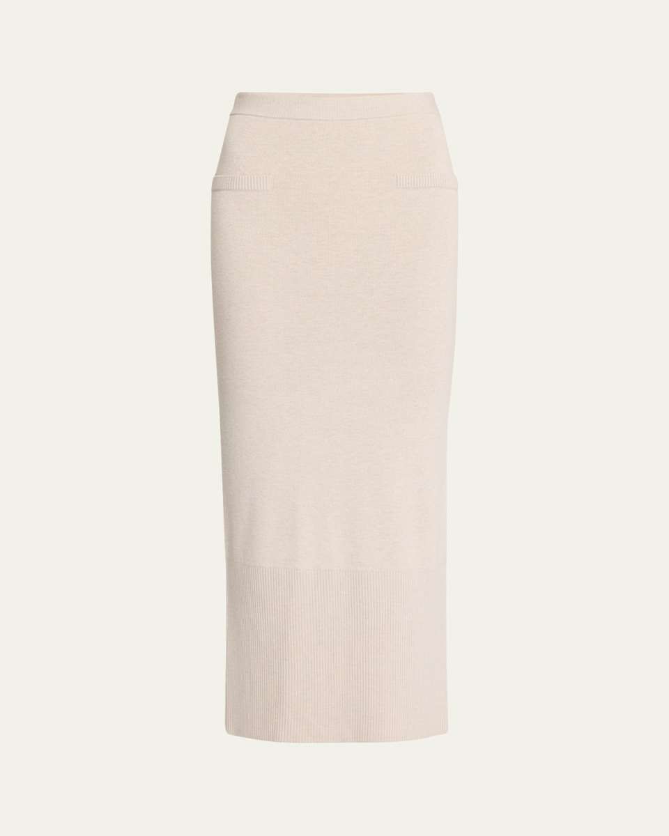 Gia Ribbed Midi Skirt